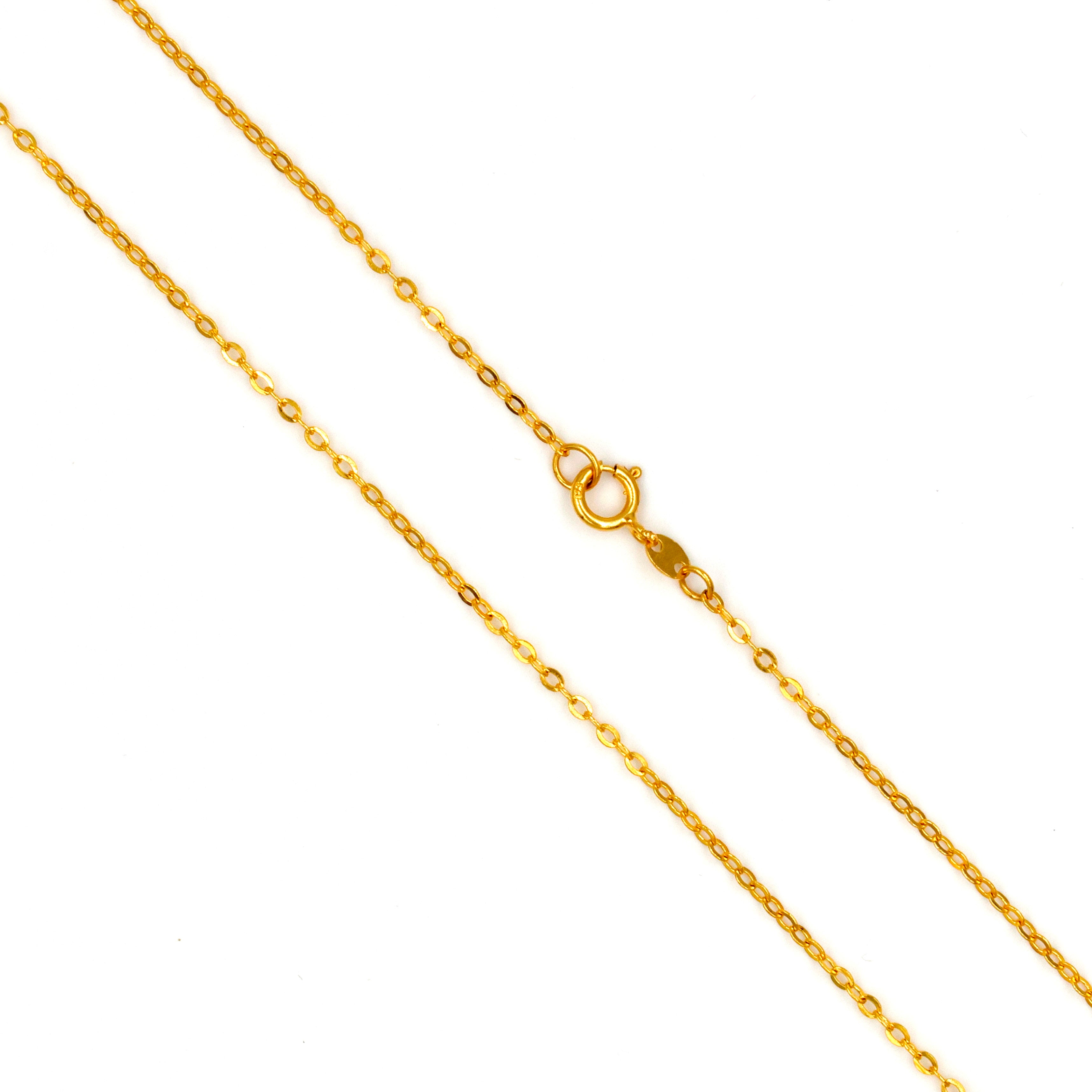 21K Gold Cable Chain – Classic Strength & Superior Purity