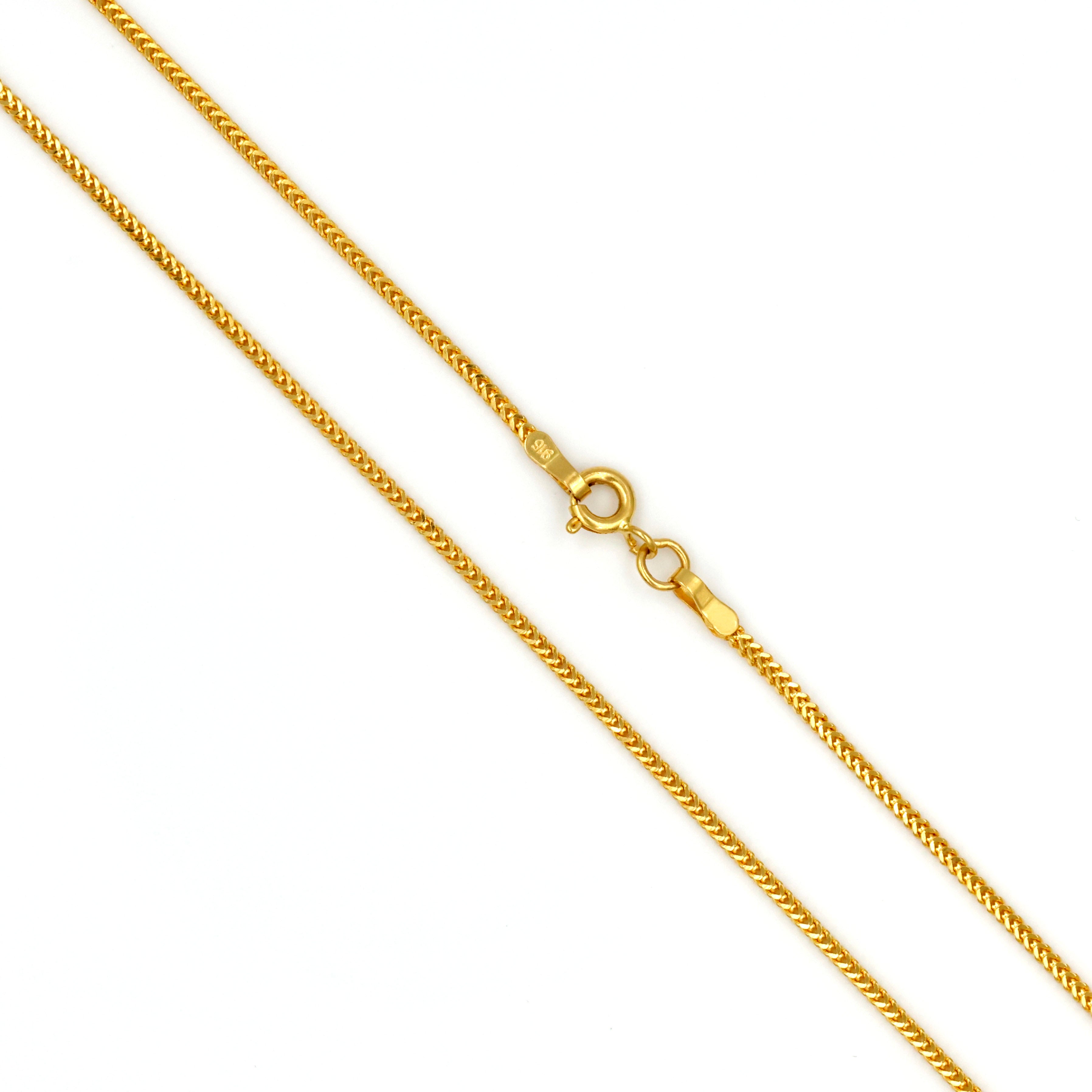 Spiga Chain 22K Gold | Italian Wheat Design – Mediterranean Artistry & Supreme Purity