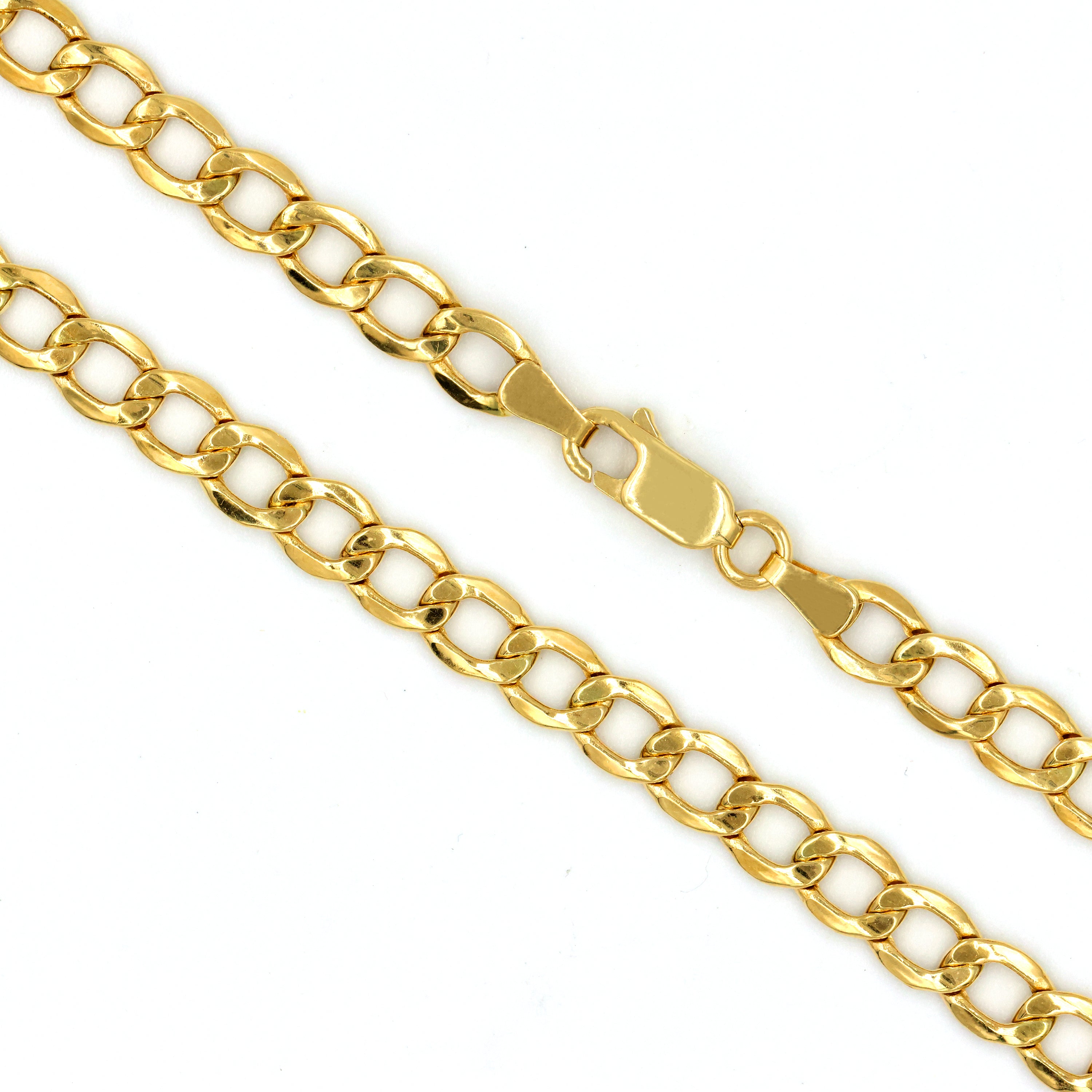 18K Gold Curb Chain – Bold Sophistication & Timeless Appeal