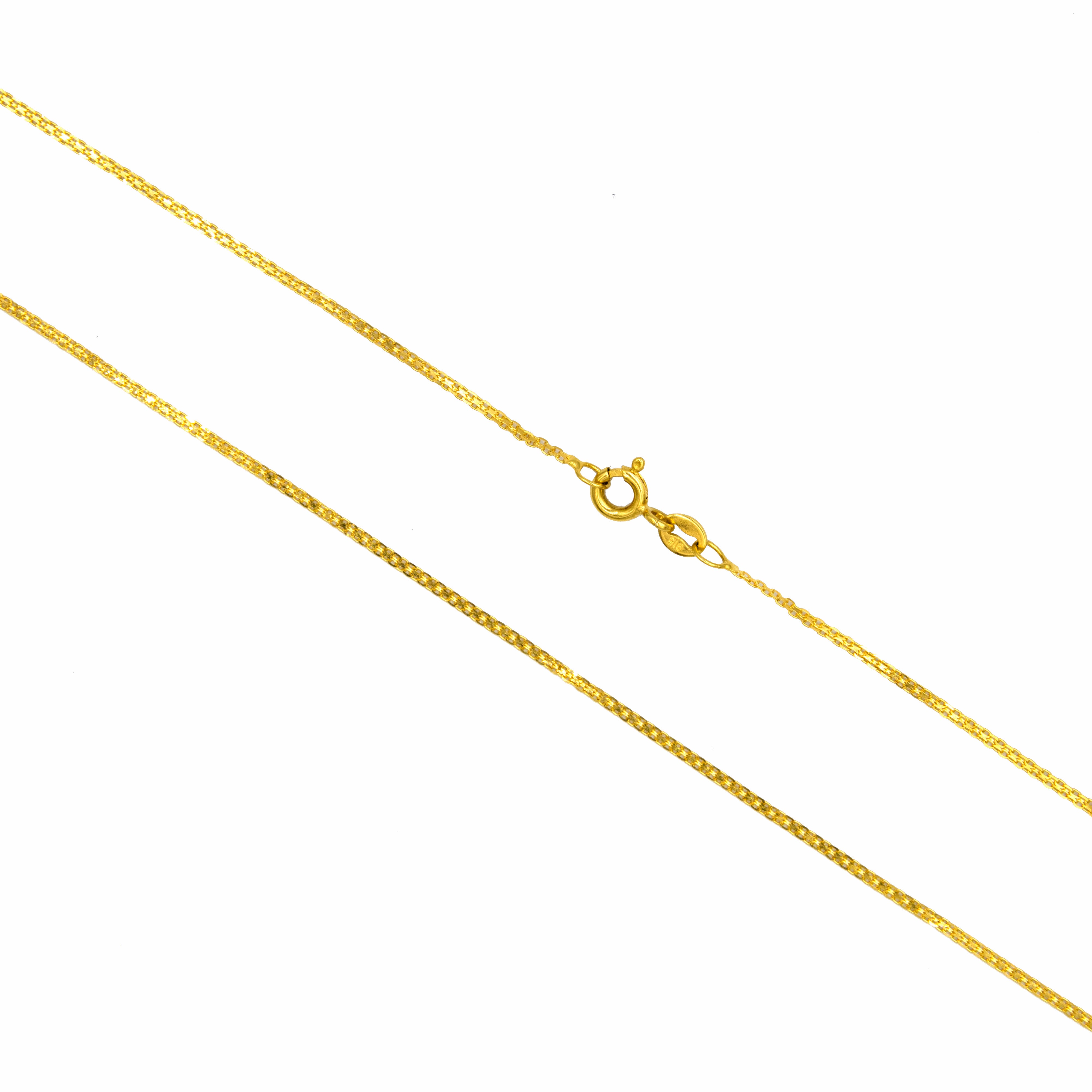 22K Gold Thin Milan Chain
