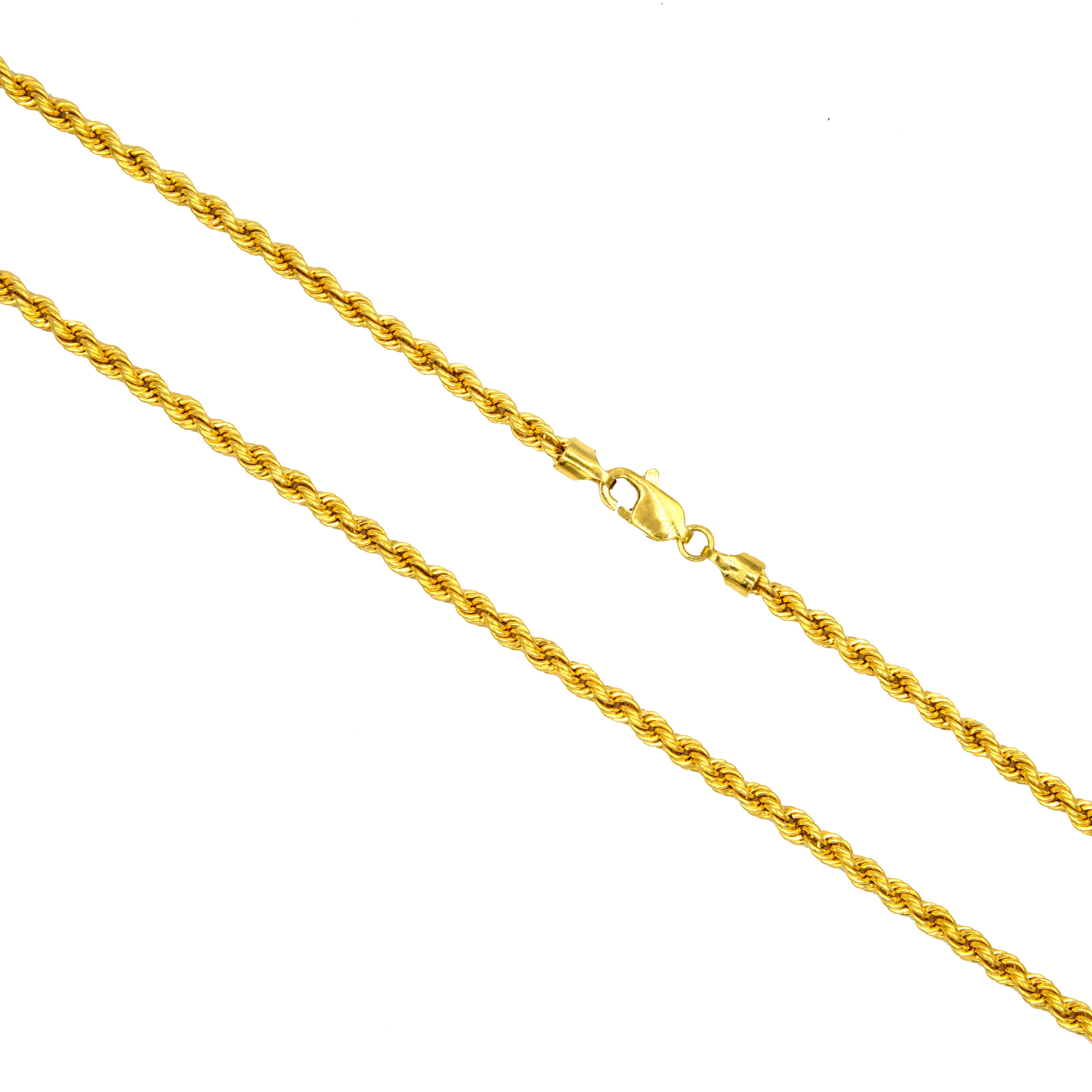 22K Gold Thick Rope Chain