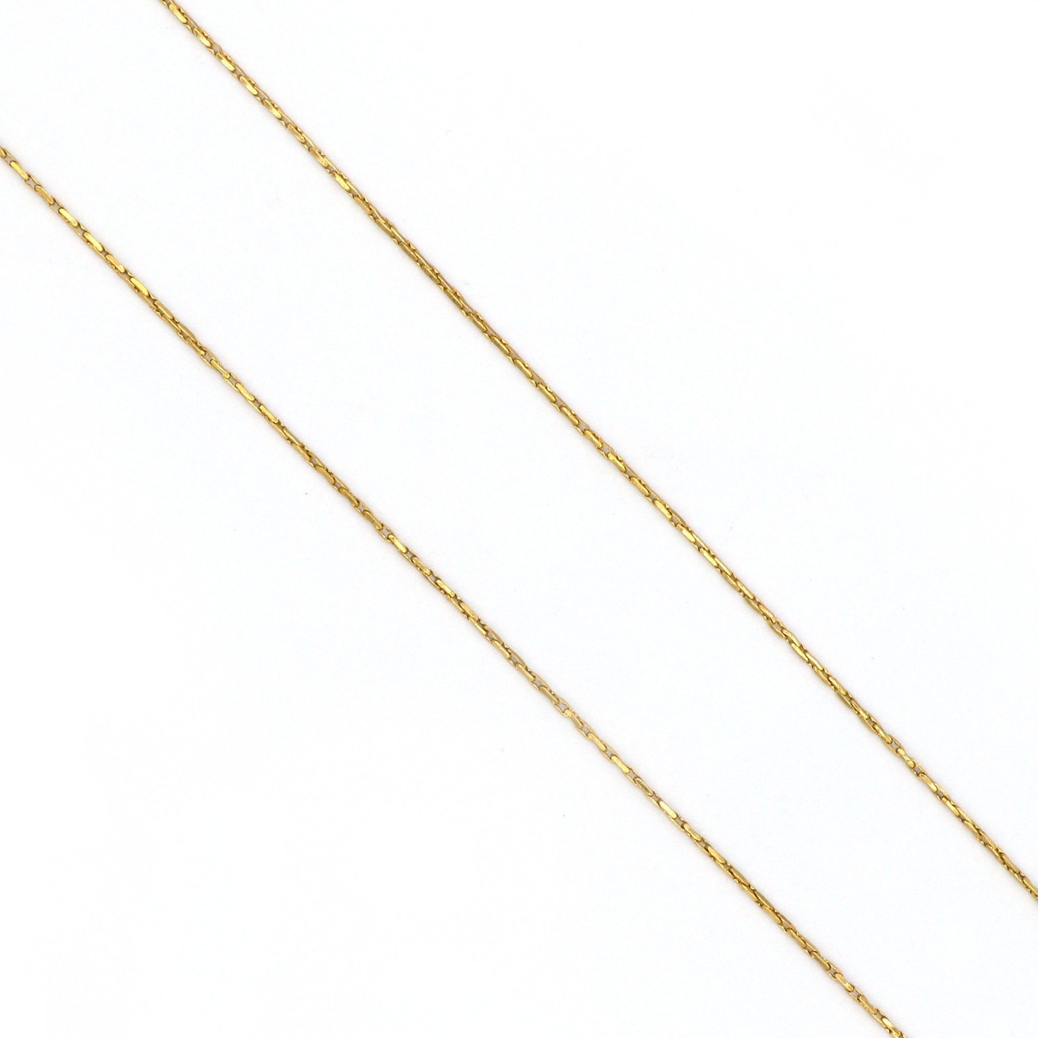 18K Yellow Gold Link Chain Necklace - 18 Inch