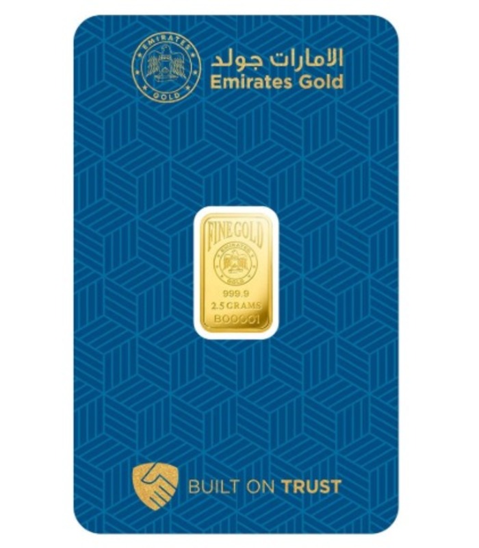 2.5 Gram Emirates Gold Bar