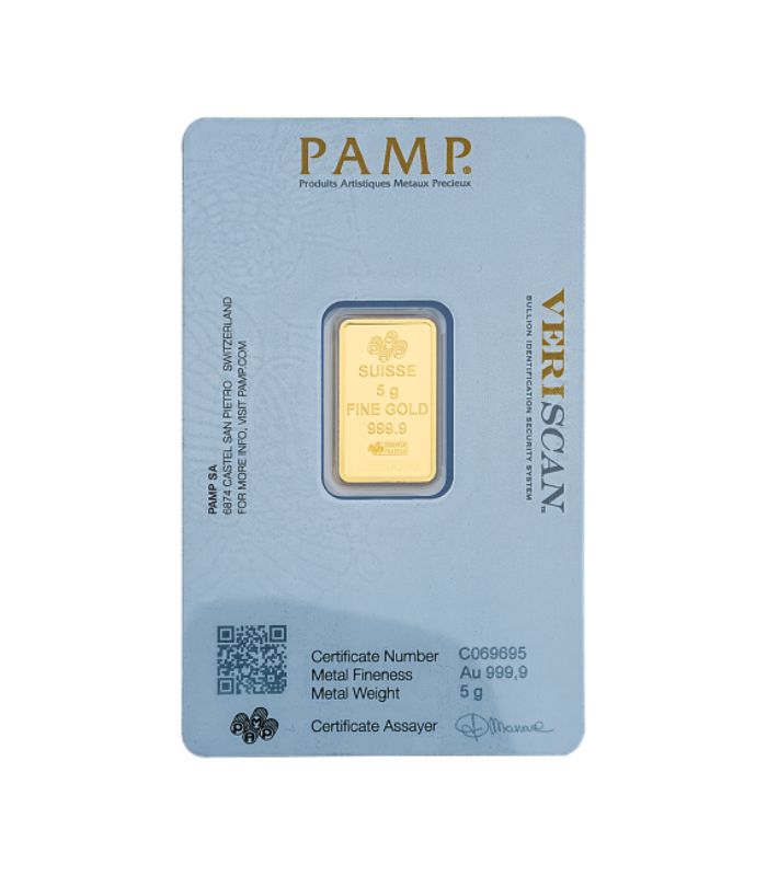 5 Gm Suisse Gold Bar