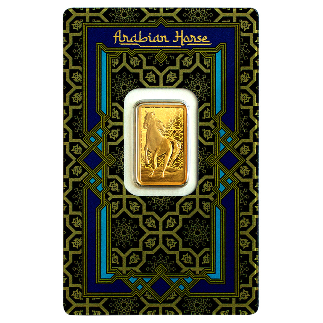 Pamp Suisse 5 Grams Arabian Horse Gold Bar 24KT