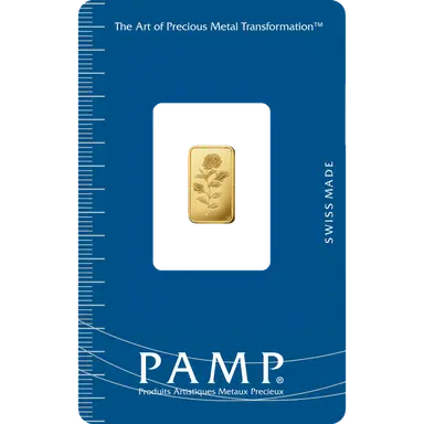 Suisse Pamp Rosa 24K (999.9) 1g Gold Bar