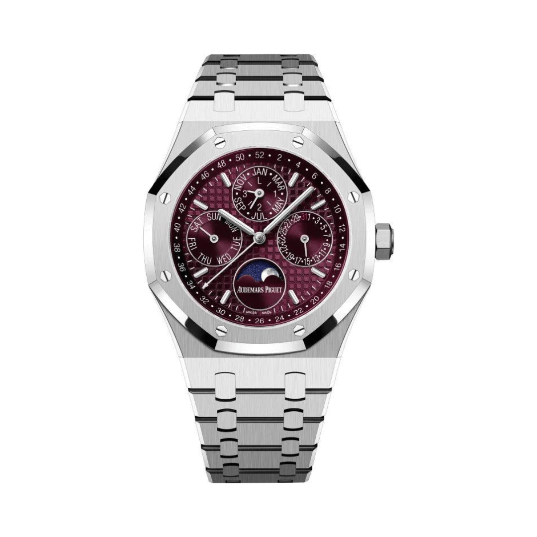 Audemars Piguet Royal Oak 26574BC.OO.1220BC.01 Perpetual Calendar Red Dial 41mm Mens Watch