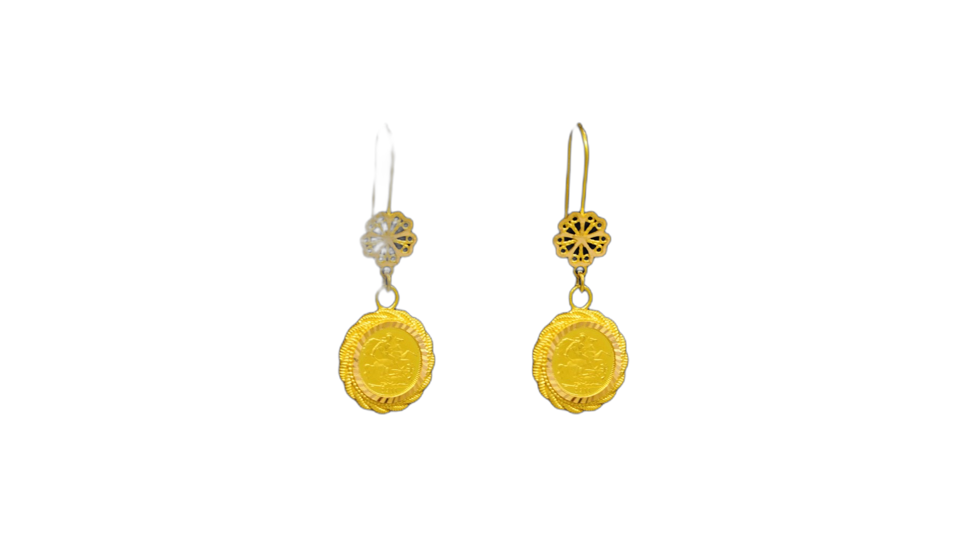 21K Gold Earrings