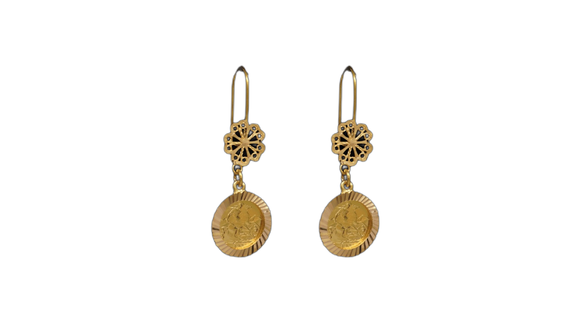 21K Gold Earrings