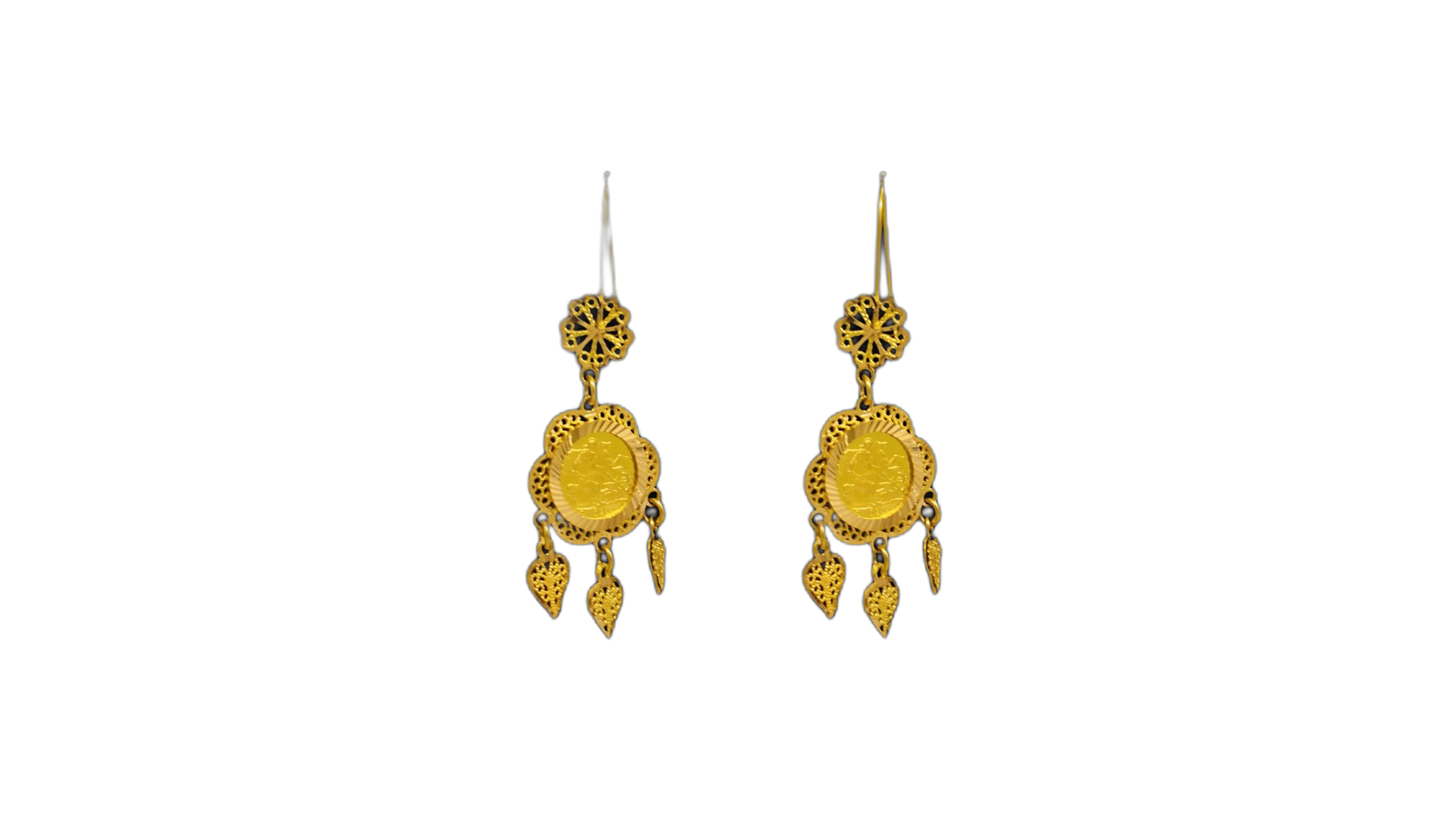 21K Gold Earrings