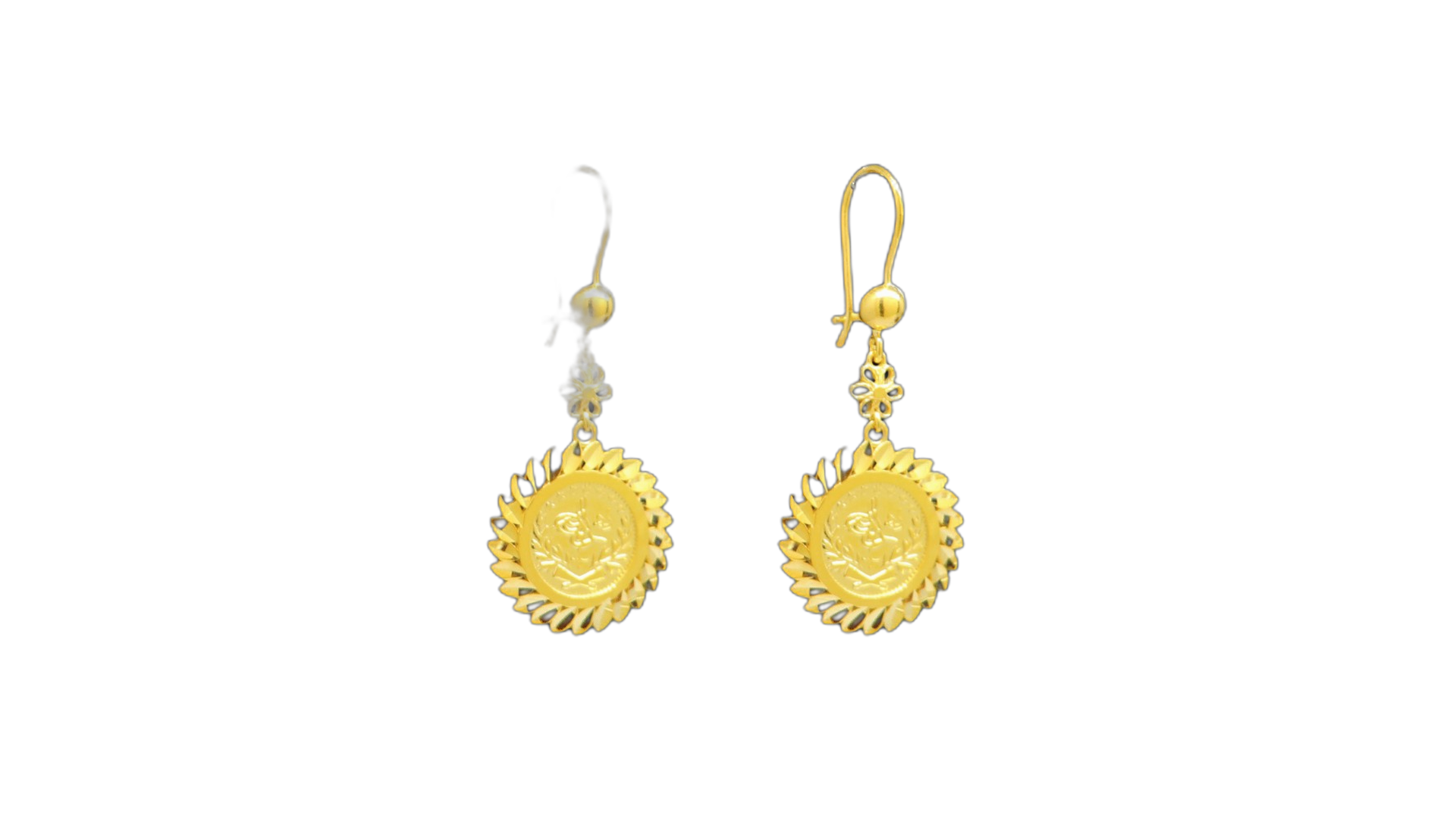 21K Gold Earrings