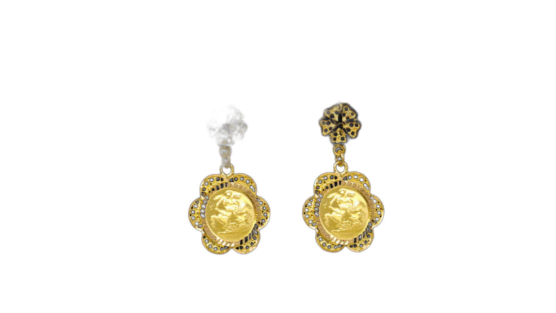 21K Gold Earrings