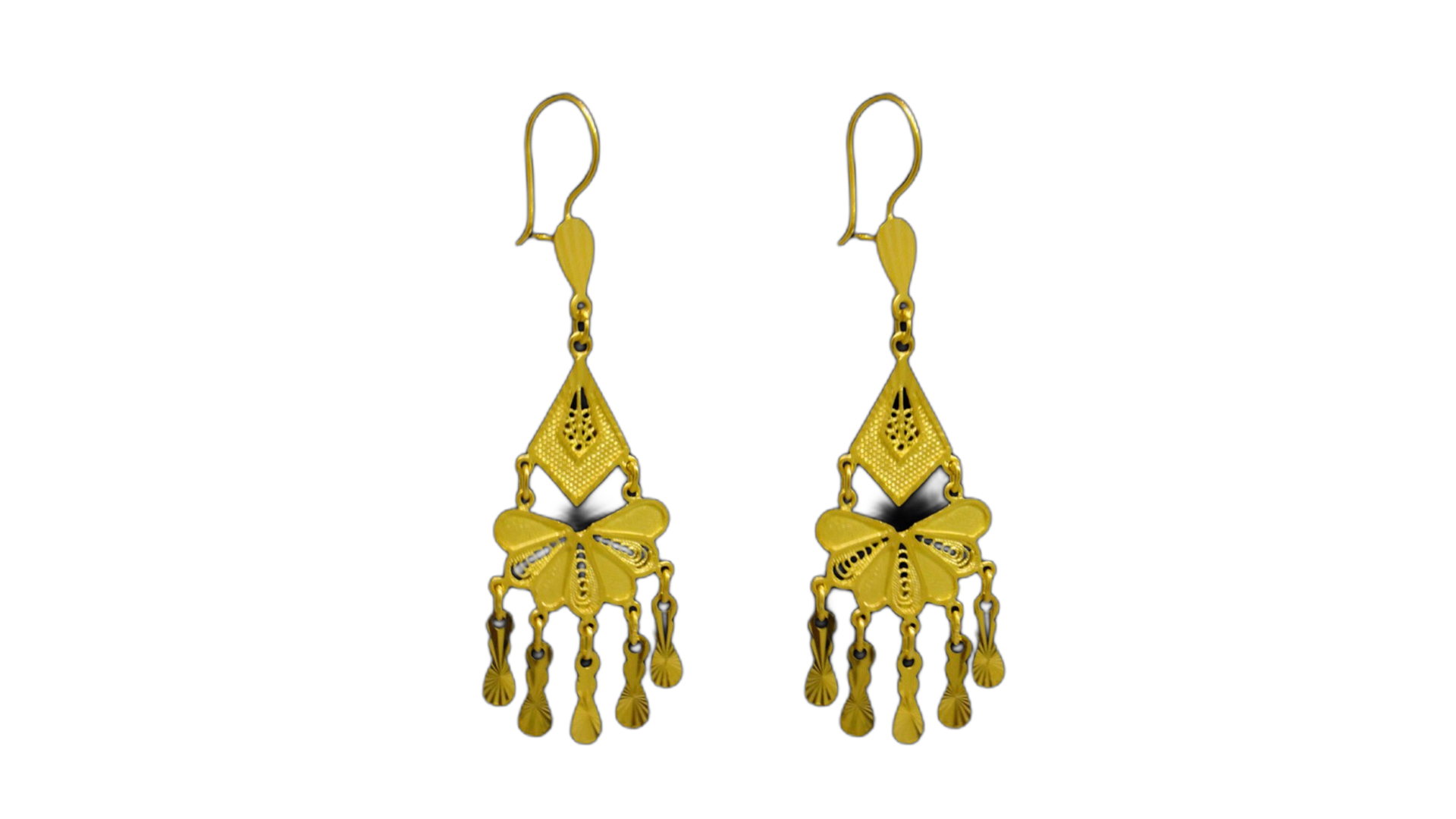 21K Gold Earrings